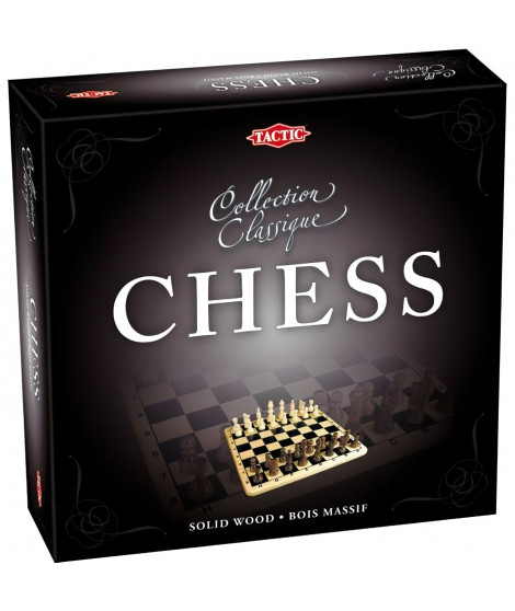 Coffret Echecs En Bois - Jeux de société classique et stratégie - Tactic