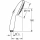 Pommeau de douche - GROHE Vitalio Start 110 27946001 - 2 jets (Pluie/Stimulant) - Economie d'eau - Procédé anti-calcaire - Ch…
