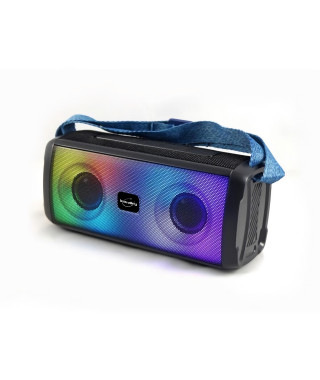 Enceinte lumineuse bluetooth - INOVALLEY - HP345-B - 10W - LEDs - Bluetooth V5.3 - Micro - TWS - FM - USB 2.0 - micro SD - AU…