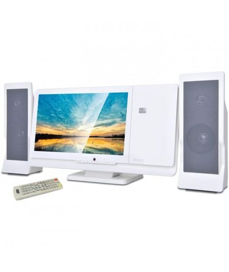 Chaîne HIFI - INOVALLEY - CH43-DVD - Lecteur DVD/CD - Écran 12 - 60W - FM - USB 2.0 - SD/MMC - AV - Multilingue - 2.0CH