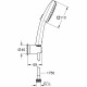 Ensemble de douche avec pommeau 2 jets, support et flexible - GROHE Vitalio Comfort 110 263992431 - Sélection facile -Economi…