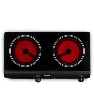 Plaque de cuisson - DOMO - 2 feux - 50,2 x 29,4 x 6,7 cm - DO339KP