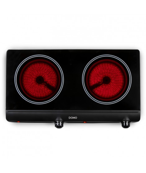 Plaque de cuisson - DOMO - 2 feux - 50,2 x 29,4 x 6,7 cm - DO339KP