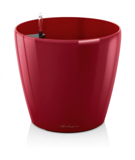 Pot de fleur LECHUZA Classico Premium 70 - kit complet, rouge scarlet brillant