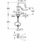 Robinet de cuisine - Mitigeur monocommande évier - Noir Mat - Bec haut en U - Douchette extractible - GROHE Start - 306312430