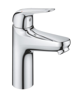 Mitigeur monocommande lavabo - GROHE Swift - 24326001 - Chromé - Taille M - Economie d'eau - Vidage clic clac