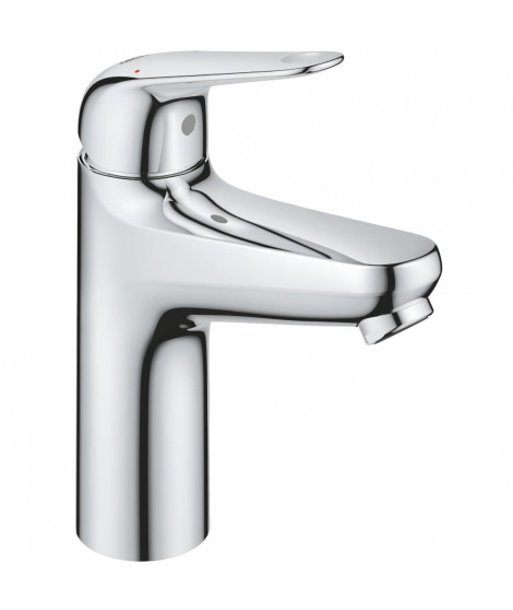 Mitigeur monocommande lavabo - GROHE Swift - 24326001 - Chromé - Taille M - Economie d'eau - Vidage clic clac