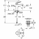 Mitigeur monocommande lavabo - GROHE Swift - 24326001 - Chromé - Taille M - Economie d'eau - Vidage clic clac