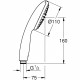Pommeau de douche - GROHE Vitalio Start 110 27940001 - 1 jet Pluie - Economie d'eau - Procédé anti-calcaire - Chromé