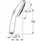 Pommeau de douche - GROHE Vitalio Start 110 26031001 - 3 jets (Pluie/Stimulant/Massage) - Sélection facile - Economie d'eau -…