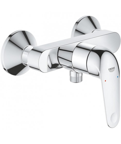 Mitigeur monocommande douche - GROHE Swift - 24333001 - Chromé - Montage mural apparent