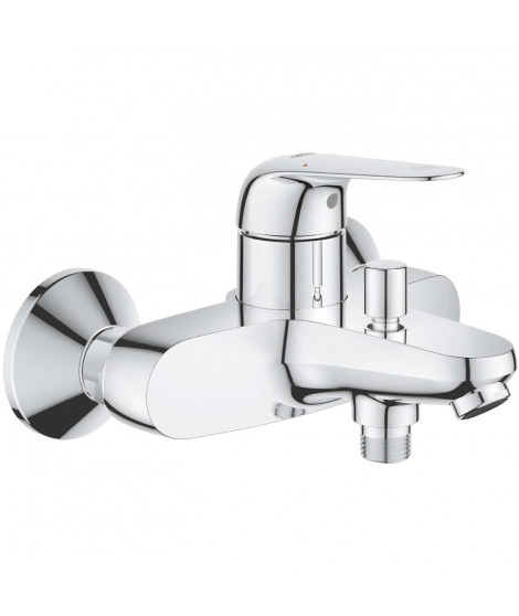 Mitigeur monocommande bain/douche - GROHE Swift - 24335001 - Chromé - Montage mural apparent