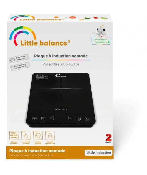 Plaque de cuisson - LITTLE BALANCE - 8575 - Little induction - 2000 W - 1 foyer - Noir