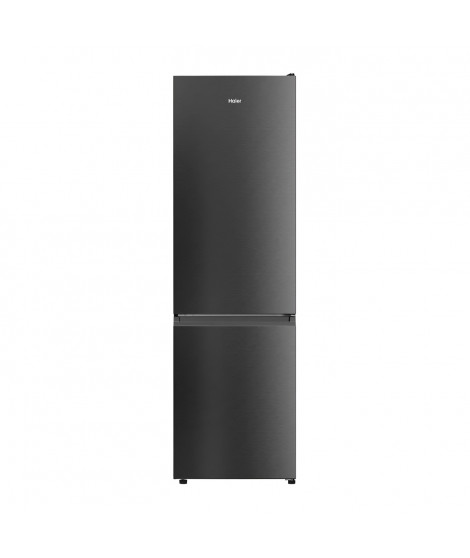 RÉFRIGÉRATEUR COMBINÉ-  HAIER - HDW1620DNPD - Classe D - 377 L - Inox foncé