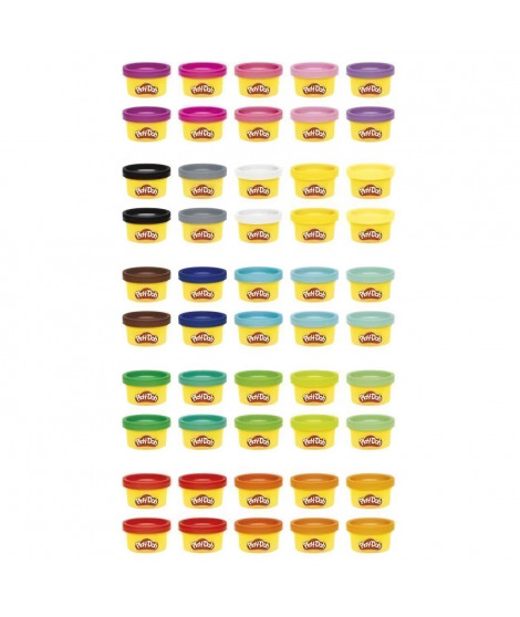 Play-Doh Coffret de 50 pots de pâte a modeler