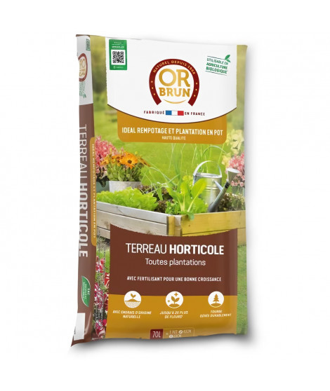 Terreau horticole - OR BRUN - OBRTHOR70N - 70 L