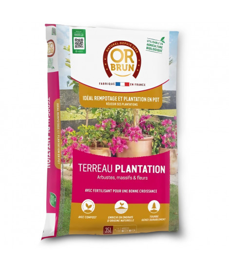Terreau plantations - OR BRUN - OBRTPLAN35N - 35 L
