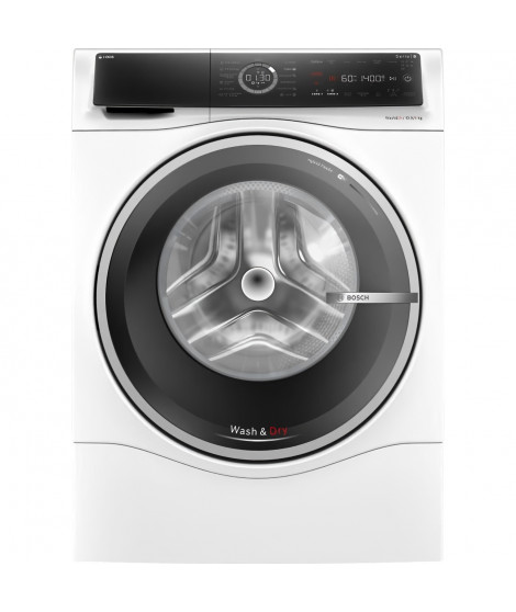 Lave-linge frontale séchant pose libre - BOSCH SER8 - WNC254A0FR - Lavage/Séchage 10.5/6 kg - 85 cm - 1.400 Tr/min - Blanc
