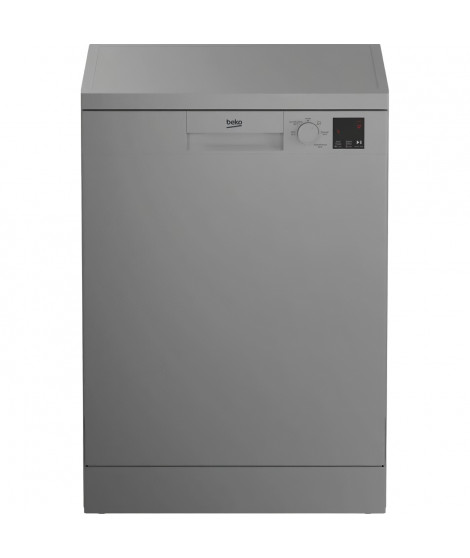 Lave-vaisselle pose libre BEKO TDFV15315S - 13 couverts - L60cm - 47 dBA - Silver