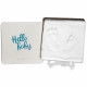 Baby Art Magic Box Square - Kit Empreintes Mains et Pieds Bébé dans Boîte Métal, Cadeau Naissance ou Bapteme, Essentiel