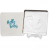 Baby Art Magic Box Square - Kit Empreintes Mains et Pieds Bébé dans Boîte Métal, Cadeau Naissance ou Bapteme, Essentiel