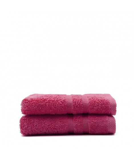TODAY Lot de 2 Serviettes de toilette Jus de myrtille - 100% Coton - 50 x 100 cm TODAY