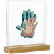 FAMILY PRINTS Cadre 4 empreintes superposées, support bois - Baby Art
