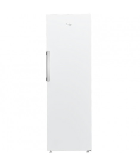 Réfrigérateur monoporte tout utile - BEKO - B1RMLNE444W - Froid ventilé - Classe E - 365 L - 186,5 x 59,7 x 70,9 cm - Blanc