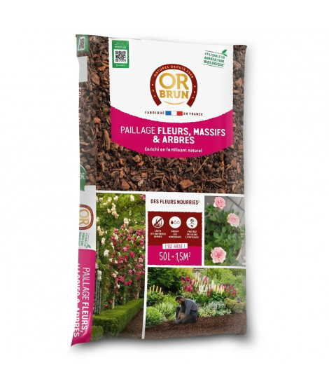 Paillage massifs et arbres - OR BRUN - OBRPFPF50N - 50 L