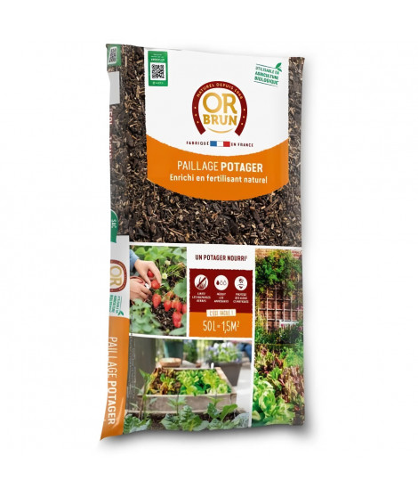 Paillage potager 4 actions - OR BRUN - OBRPFPO50N - 50 L