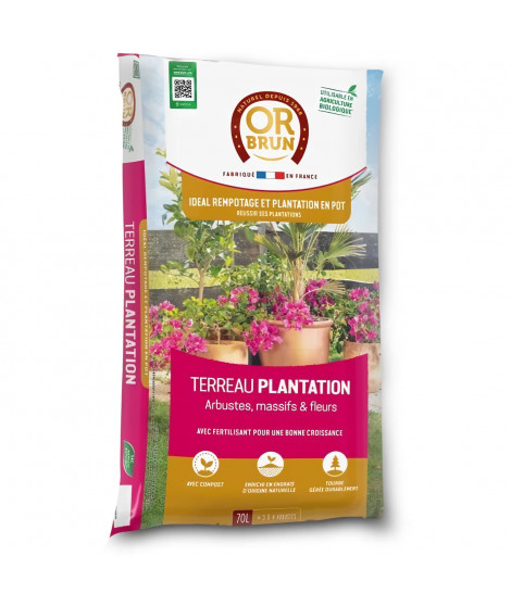 Terreau plantations - OR BRUN - OBRTPLAN70N - 70 L
