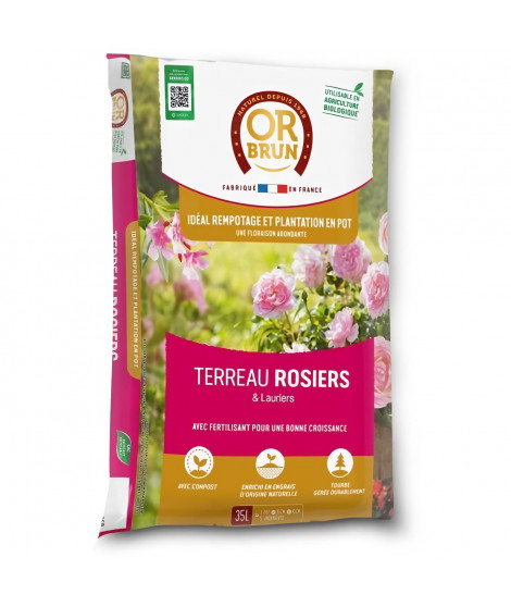 Terreau rosiers - OR BRUN - OBRTROS35N - 35 L