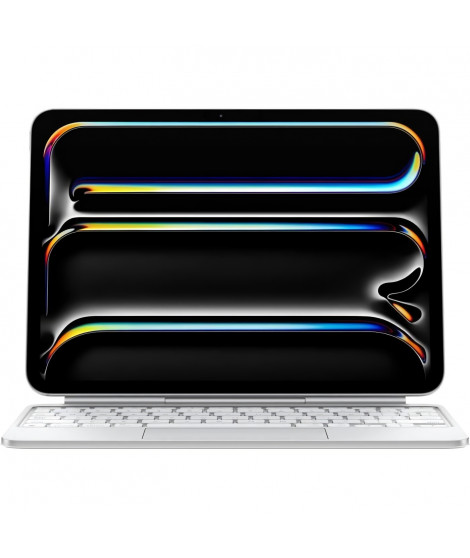 Apple - Clavier Magic Keyboard pour iPad Pro 11 (M4) - Blanc