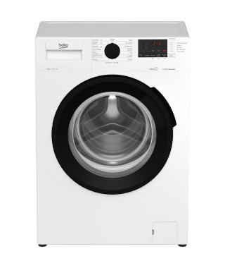 Lave-linge hublot BEKO WTE10422XBW - 10 kg - Induction - L60cm - 1400 trs/min - Blanc