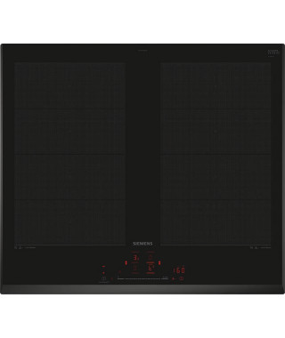 Table induction 60cm - SIEMENS - 4-foyers - 59,2 x 52,2 cm - Noir - Home connect - IQ700 - EX651HXC1F