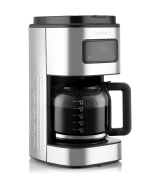 BODUM - BISTRO Cafetiere électrique programmable a filtre permanent, 900 W, 12 tasses, 1.5 l