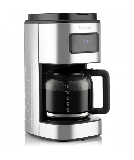 BODUM - BISTRO Cafetiere électrique programmable a filtre permanent, 900 W, 12 tasses, 1.5 l