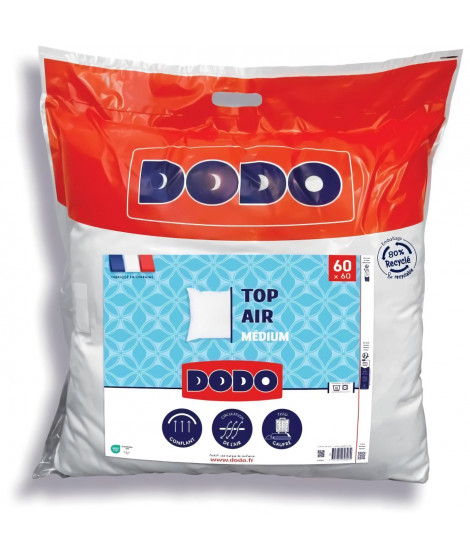 Oreiller - DODO - MEDIUM TOP AIR - 60 x 60 cm - Blanc