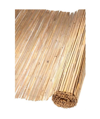 Canisse en Bambou fendu 1,5x5 m - occultation de 70% - NATURE