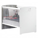 Lit 120x60 a barreaux en bois