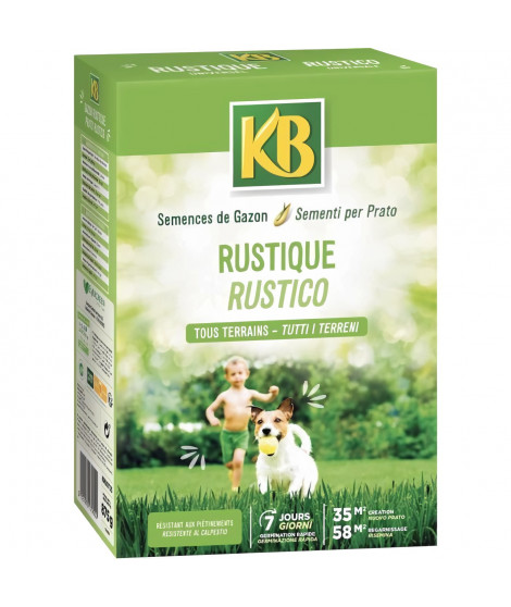 KB - Semences gazon - Rustique 35m²