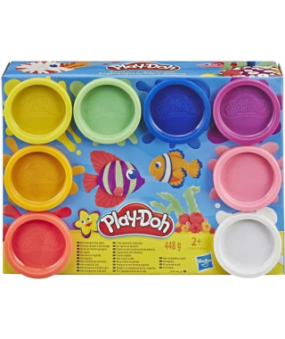 Play-Doh - 8 Pots de Pâte a modeler - Couleurs Arc -En -Ciel - 56 g chacun