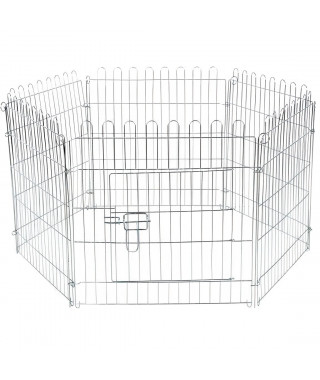 Enclos extérieur hexagonal pour rongeurs - KERBL - 56,5 x 56,5 cm