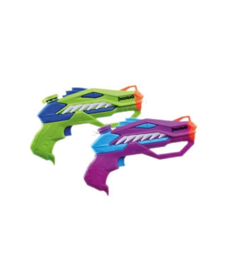 Nerf Dual Pack DinoSquad Raptor-Surge, 2 blasters a eau Super Soaker, design de dinosaure, jeux d'eau, des 6 ans