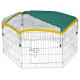 Enclos extérieur hexagonal pour rongeurs - KERBL - 56,5 x 56,5 cm