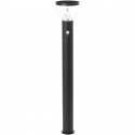 Potelet extérieur - BRILLIANT - TULIP - LED et solaire - Détecteur de mouvement - Acier inoxydable et plastique - 4 W - Noir
