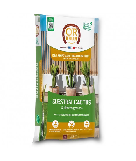 Substrat cactus - OR BRUN - OBRTCAC20N - 20 L