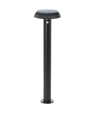 Potelet extérieur - BRILLIANT - ALVERO - LED et solaire - Dtecteur de mouvement - Métal et plastique - 4 W - Noir