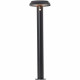 Potelet extérieur - BRILLIANT - ALVERO - LED et solaire - Dtecteur de mouvement - Métal et plastique - 4 W - Noir