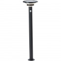 Potelet extérieur - BRILLIANT - GARVINA - LED et solaire - Détecteur de mouvement - Acier inoxydable et plastique - 4 W - Noir